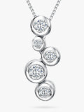 Jools by Jenny Brown cubic zirconia bubble pendant necklace (British brand)