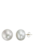 E.W Adams 9ct Yellow Gold Bouton Freshwater Pearl Stud Earrings