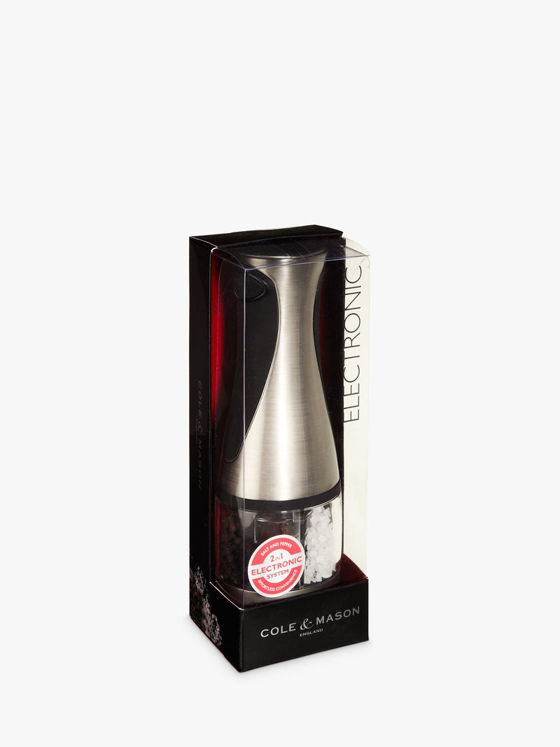 Cole & Mason Kew 2-in-1 electronic salt and pepper mill, UK version