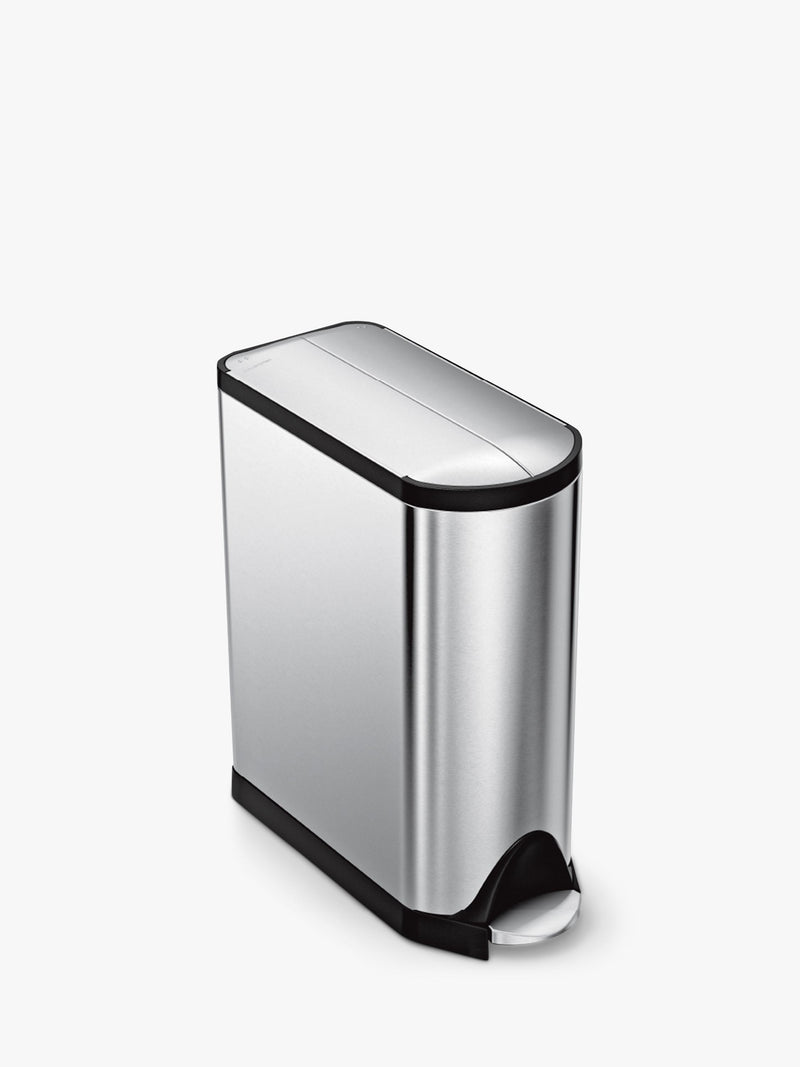 simplehuman kitchen recycling bin brushed stainless steel 40L (British brand)