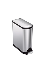 simplehuman Butterfly Recycler Brushed Stainless Steel Kitchen Recycling Bin 40L