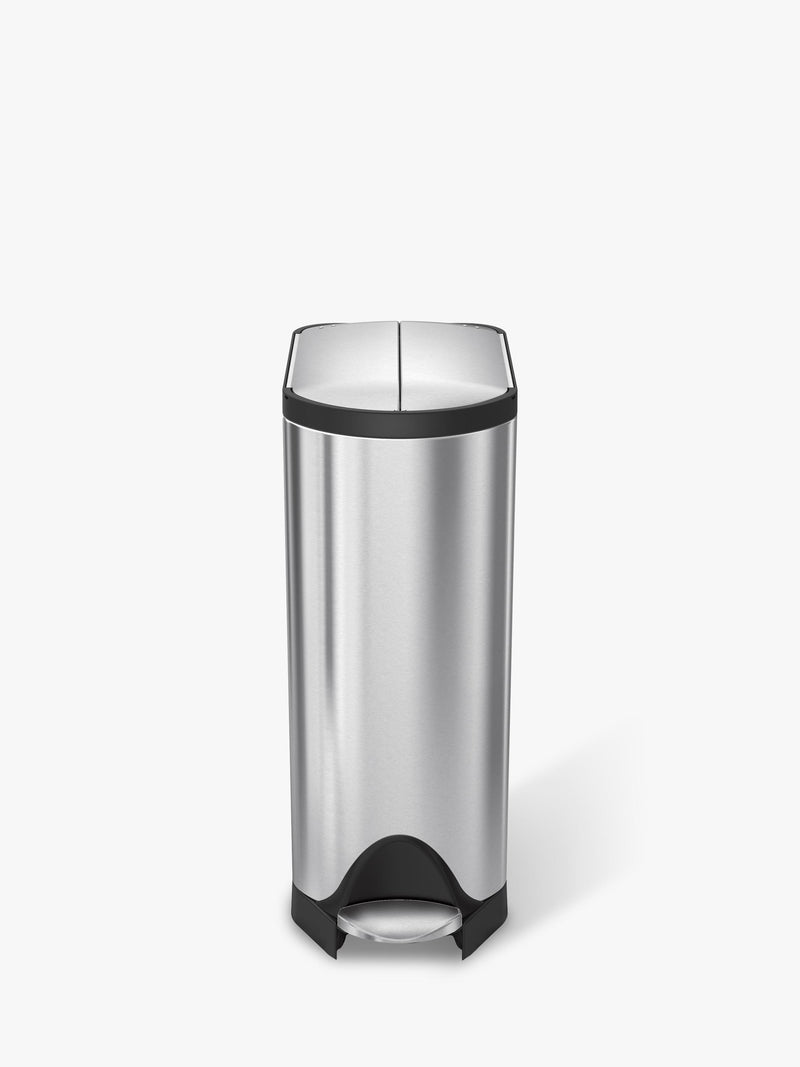 simplehuman kitchen recycling bin brushed stainless steel 40L (British brand)
