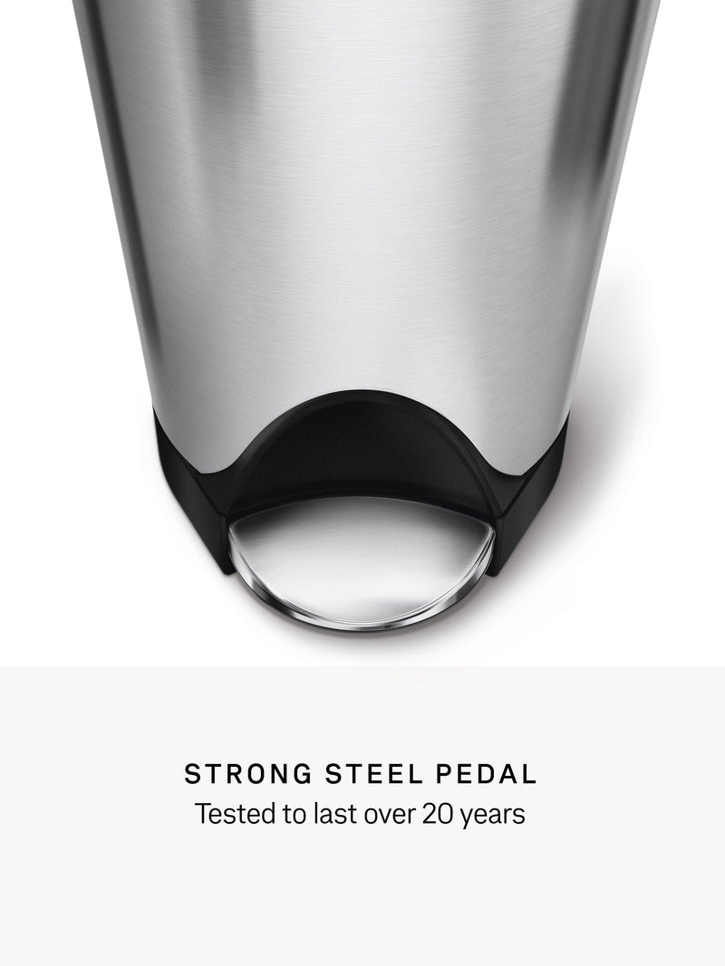 simplehuman kitchen recycling bin brushed stainless steel 40L (British brand)