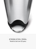 simplehuman kitchen recycling bin brushed stainless steel 40L (British brand)