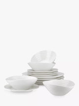 John Lewis Sophie Conran for Portmeirion Dinnerware Set White 12 Piece- Buy online at McGrocer