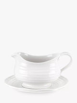 John Lewis Porcelain Sauce and Gravy Boat with Stand- Buy online at McGrocer