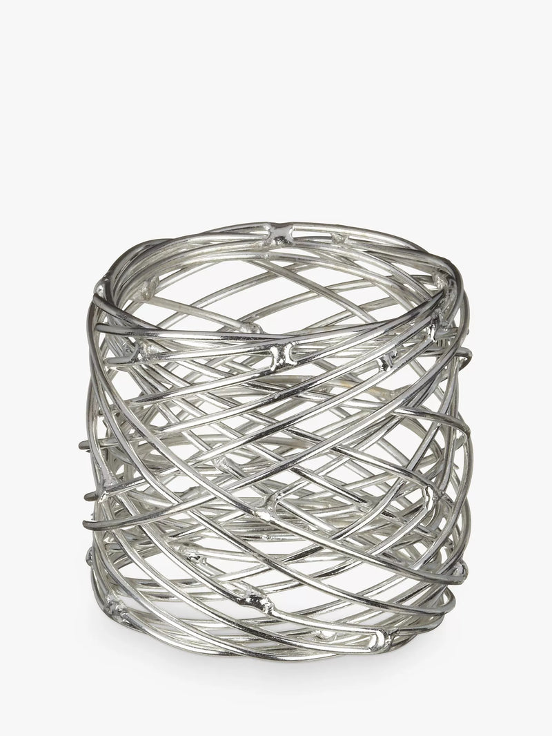 John Lewis nest napkin rings silver (British brand)
