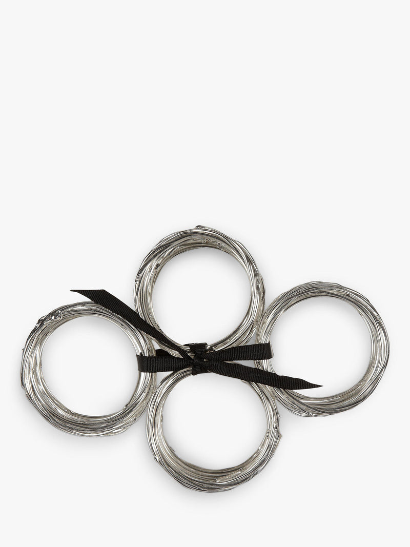 John Lewis nest napkin rings silver (British brand)