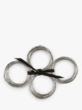John Lewis nest napkin rings silver (British brand)