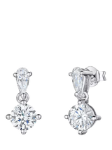 John Lewis Jools by Jenny Brown Short Drop Earrings Silver- Buy online at McGrocer