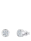 Jools by Jenny Brown cubic zirconia stud earrings 6.5mm (British brand)