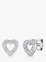 John Lewis Jools by Jenny Brown Heart Stud Earrings 0.8 cm- Buy online at McGrocer