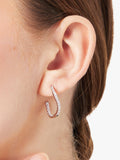Jools by Jenny Brown 3/4 hoop earrings sterling silver 2cm, UK version