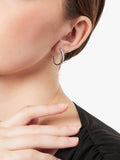 Jools by Jenny Brown 3/4 hoop earrings sterling silver 2cm, UK version