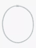 Jools by Jenny Brown cubic zirconia sterling silver tennis necklace, UK version