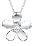 Jools by Jenny Brown Cubic Zirconia Flower Pendant Necklace