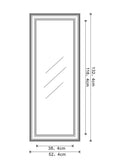 John Lewis full length mirror cream 132x52cm (British brand)