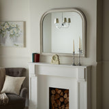 John Lewis overmantel mirror cream distressed finish (British brand)