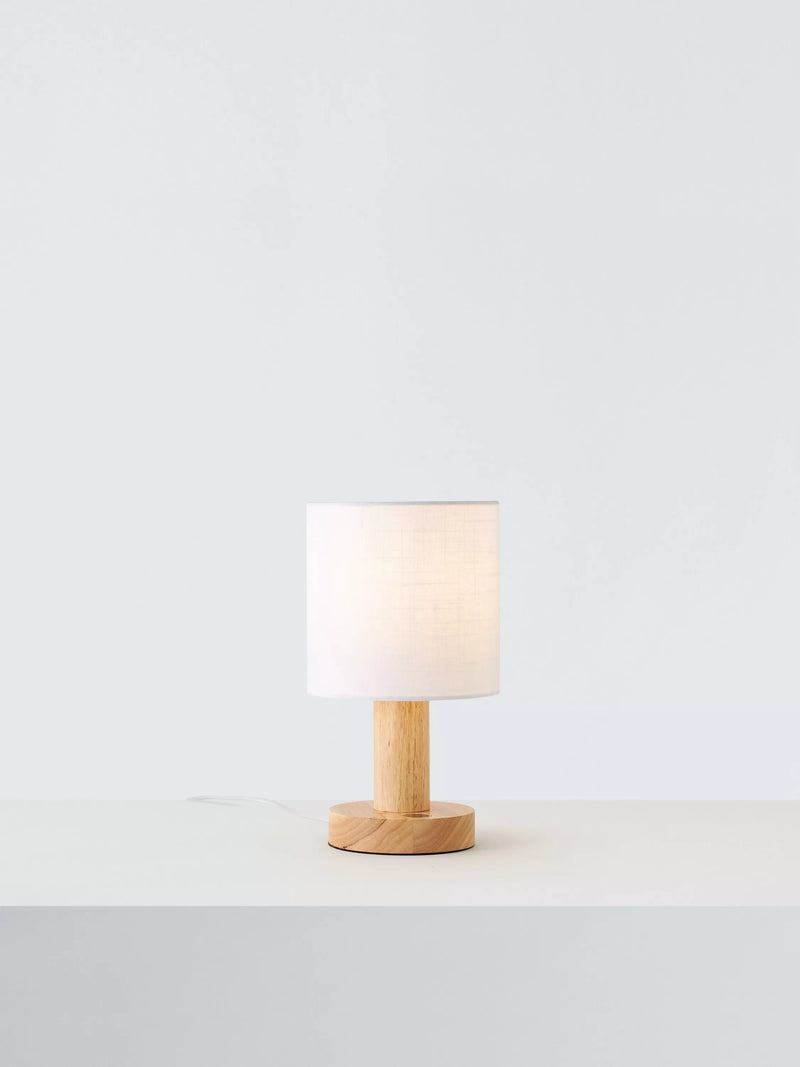 John Lewis Slater wood touch table lamp, UK version