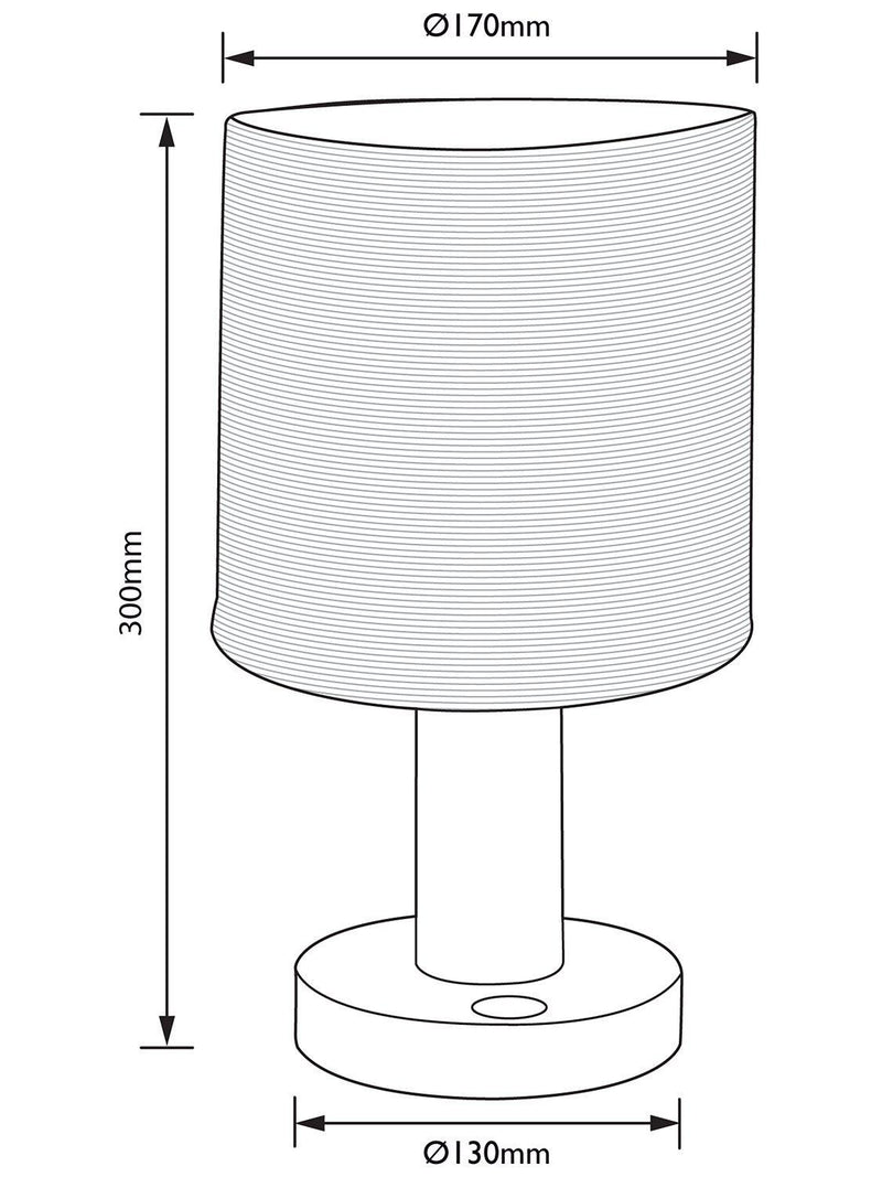 John Lewis Slater wood touch table lamp, UK version
