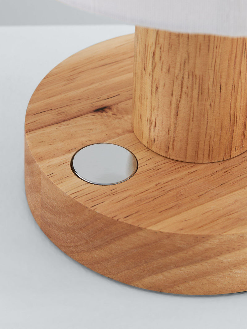 John Lewis Slater wood touch table lamp, UK version