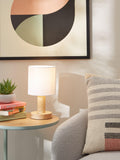 John Lewis Slater wood touch table lamp, UK version