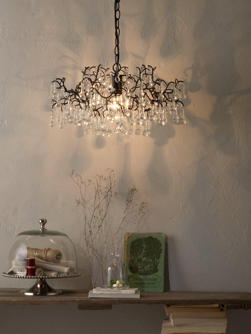 John Lewis Victoria chandelier 50cm diameter, imported from the UK