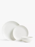John Lewis Luna fine china dinnerware set Natural 12-piece (British brand)