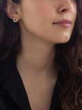 IBB 9ct gold knot stud earrings multi colour, imported from the UK