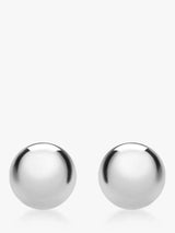 John Lewis IBB 9ct White Gold Ball Stud Earrings, 9mm- Buy online at McGrocer