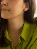 IBB 9ct white gold heart stud earrings, UK version