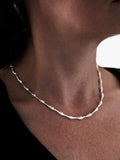 Nina B sterling silver collar necklace 40cm, imported from the UK