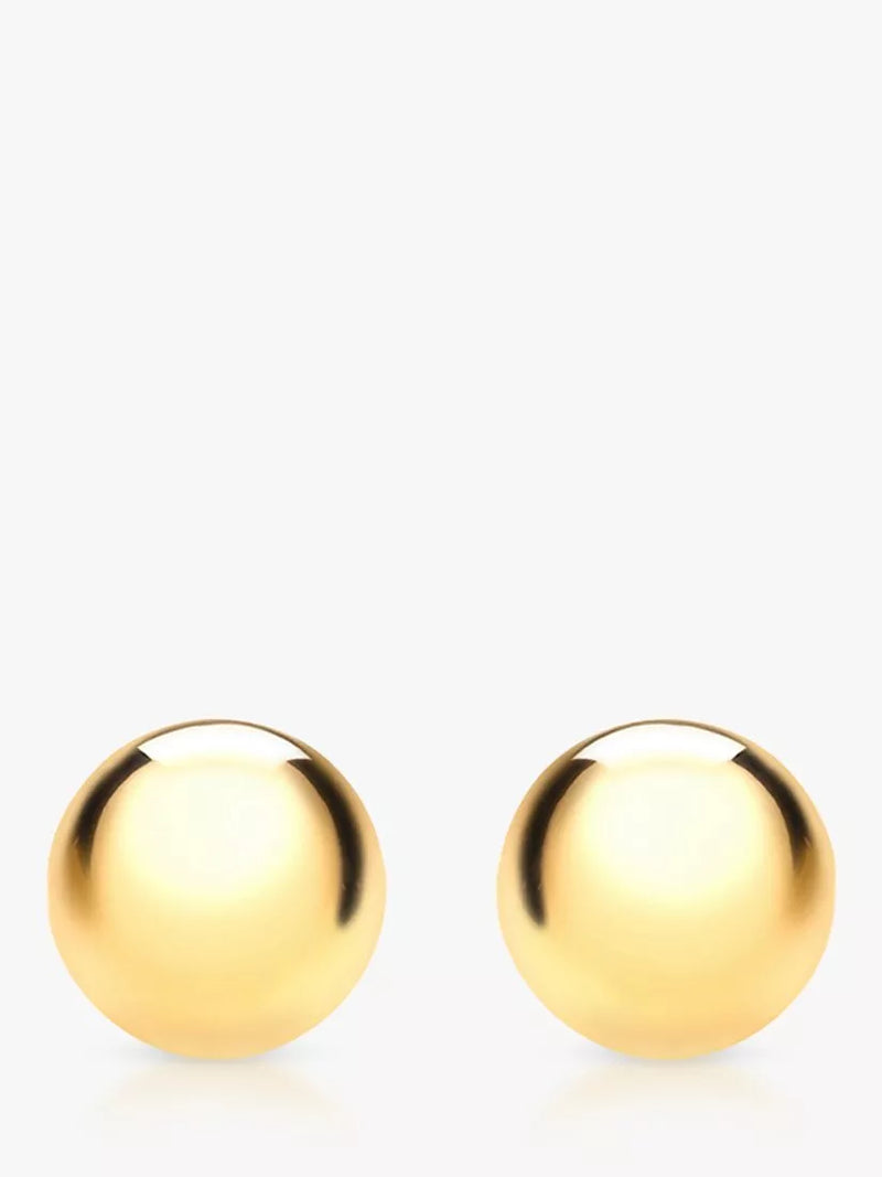 IBB 9ct yellow gold ball stud earrings 0.3cm, imported from the UK