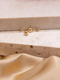 IBB 9ct yellow gold 6mm ball stud earrings, imported from the UK