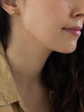 IBB 9ct gold knot stud earrings 11x7mm - British product