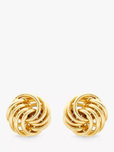 John Lewis IBB 9ct Gold Mini Rose Stud Earrings- Buy online at McGrocer