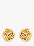 IBB 9ct gold mini rose stud earrings (British brand)