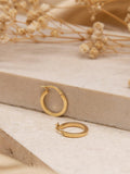IBB 9ct gold hoop earrings 16mm, imported from the UK