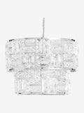 Alexis chrome pendant lamp shade with acrylic beads, UK version