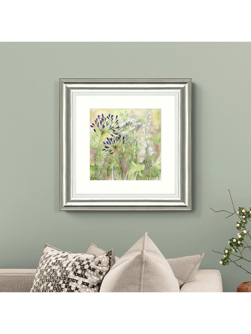 John Lewis framed print Agapanthus Grasses 50x50cm (British brand)