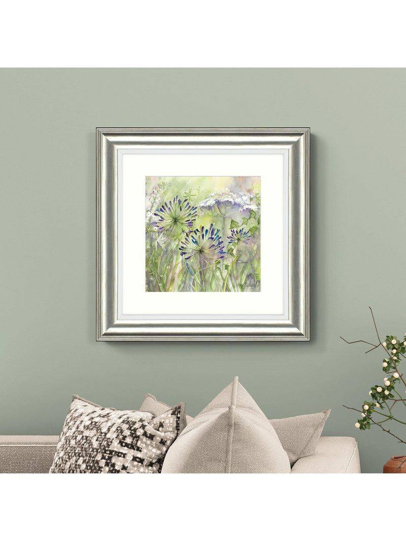 John Lewis Agapanthus Grasses II framed print 50x50cm - British product