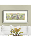 John Lewis framed print Agapanthus Grasses 55x110cm, imported from the UK