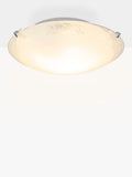 John Lewis Conrad flush ceiling light with frosted glass, imported from the UK
