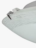 John Lewis Conrad flush ceiling light with frosted glass, imported from the UK