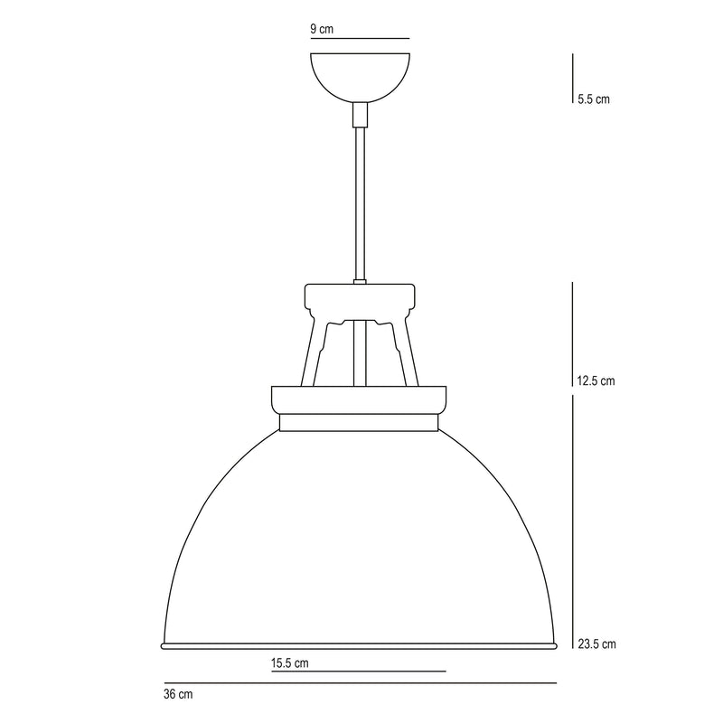 Original BTC Titan pendant light Size 1 (British brand)