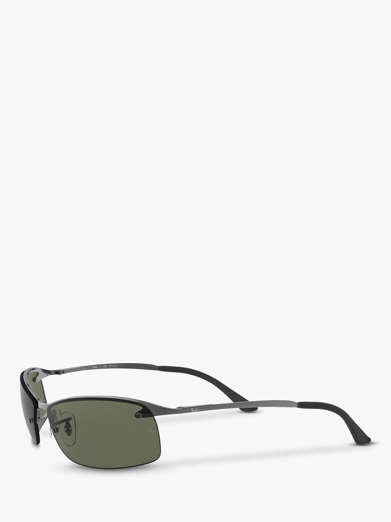 Ray-Ban RB3183 polarised rectangular sunglasses (British brand)