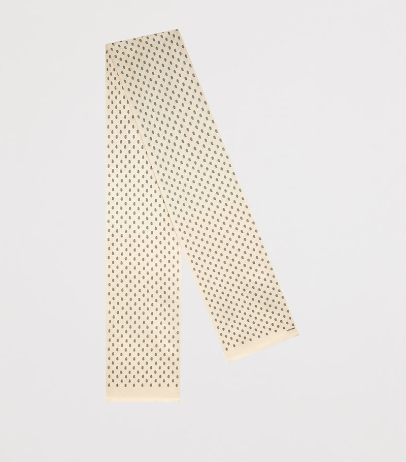 TOM FORD Silk Printed Scarf 20x180cm (British brand)