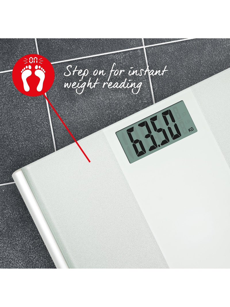 Salter digital bathroom scale in glass - British product