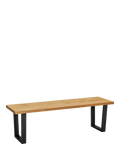 John Lewis Calia 3-seater solid oak dining bench - British product