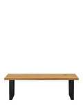 John Lewis Calia 3-seater solid oak dining bench - British product